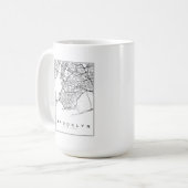 Brooklyn Map Illustration Kaffeetasse (Vorderseite Links)