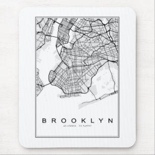 Brooklyn Map Illustration Mousepad