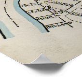 Brooklyn Map Poster (Ecke)