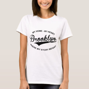 Brooklyn mein Herz mein Zuhause, in dem meine T-Shirt