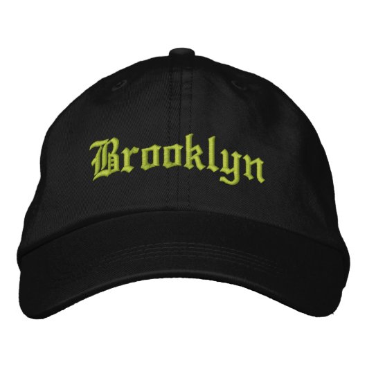 Brooklyn-Mütze Bestickte Baseballkappe (Vorderseite)