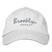 Brooklyn Name Bestickte Baseballkappe (Vorderseite)