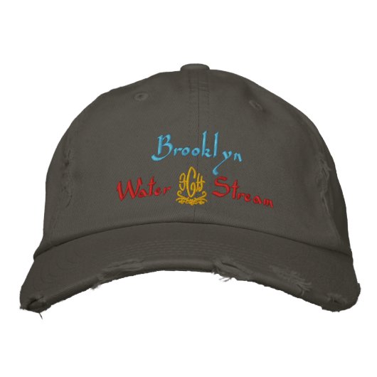 Brooklyn-Name mit englischem Bedeutungs-Nickel Bestickte Baseballkappe (Vorderseite)