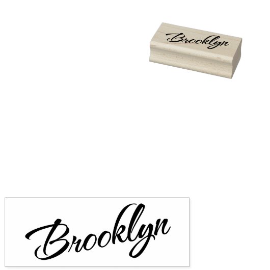 Brooklyn-Namensschild Gummistempel (Stempel)