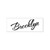 Brooklyn-Namensschild Gummistempel (Prägung)