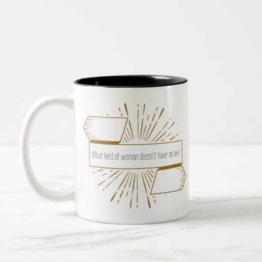 Brooklyn neun lustige Zitate Zweifarbige Tasse (Links)