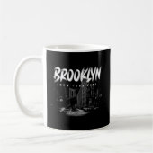Brooklyn New York Backprint Kaffeetasse (Links)