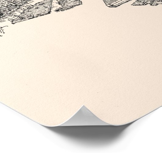 Brooklyn, New York Birdseye Karte 1897 Poster (Ecke)