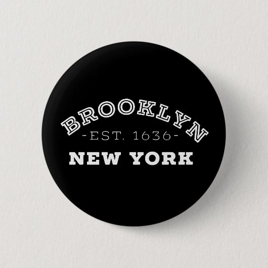 Brooklyn New York Button (Vorderseite)