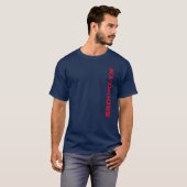 Brooklyn New York City Nyc Navy Blue Red Men's T-Shirt (Vorne ganz)