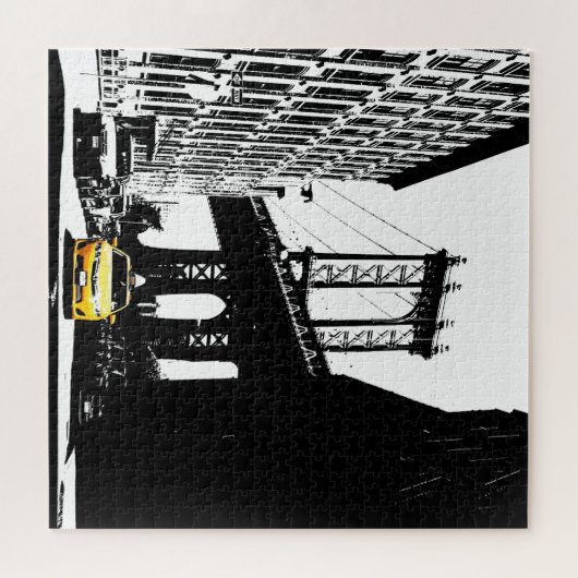 Brooklyn New York City Nyc Yellow Taxi Puzzle (Horizontal)