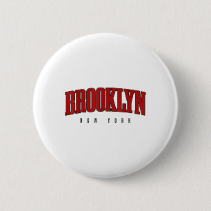 Brooklyn New York City Pride Nyc Ny Retro Sports S Button