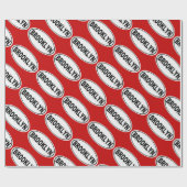 Brooklyn New York Geschenkpapier (Flach)