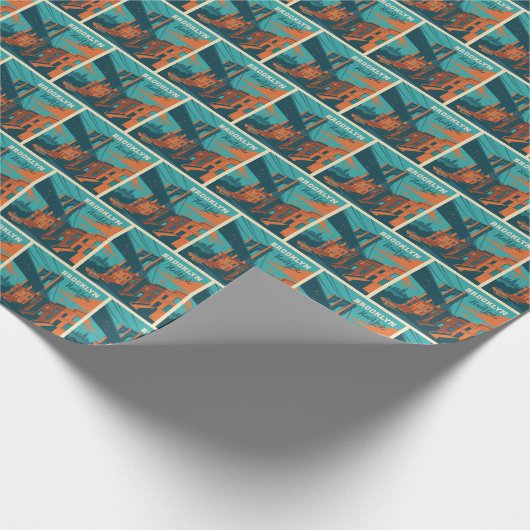 Brooklyn New York Geschenkpapier (Ecke)