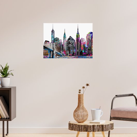 Brooklyn, New York, Graffiti Poster (Wohnzimmer 3)
