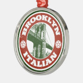 Brooklyn New York Italians Silbernes Ornament (Links)