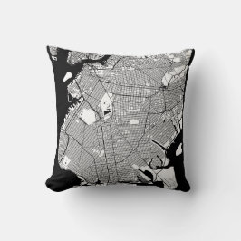 Brooklyn New York Karte Kissen