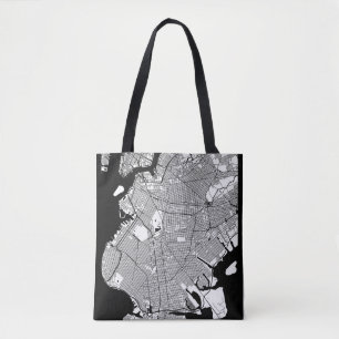 Brooklyn New York Karte Tasche