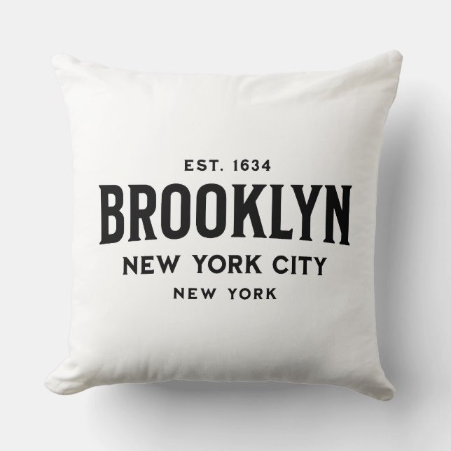 Brooklyn New York Kissen (Vorderseite)