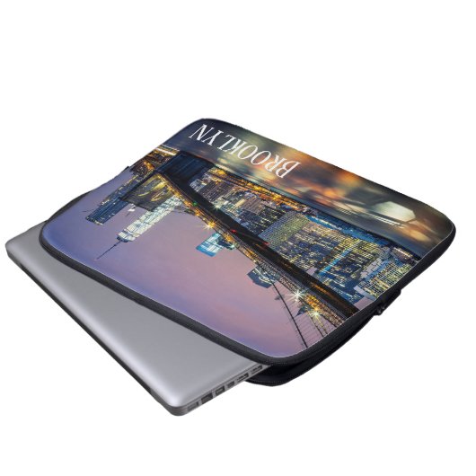 Brooklyn New York Laptopschutzhülle (Vorne Knopf)
