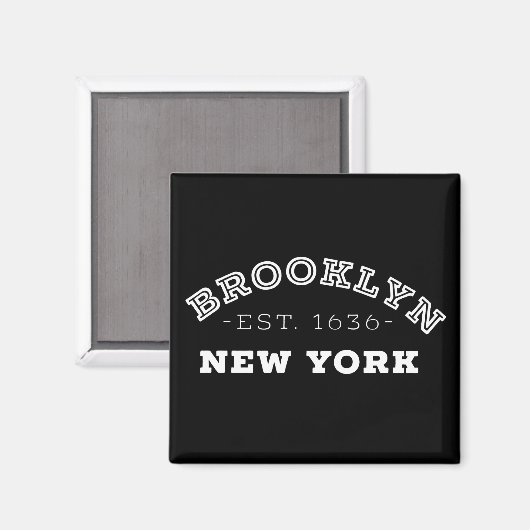 Brooklyn New York Magnet (Vorderseite/Rückseite)