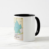 Brooklyn New York Map Giant Coffee Tasse (VorderseiteRechts)