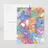 Brooklyn New York Map Postkarte (Vorne/Hinten)