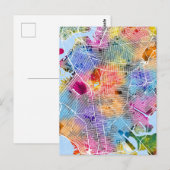 Brooklyn New York Map Postkarte (Vorne/Hinten)