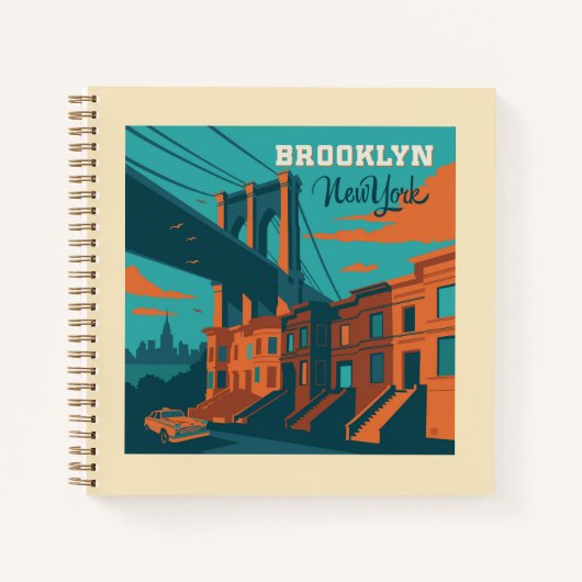 Brooklyn New York Notizblock (Vorderseite)