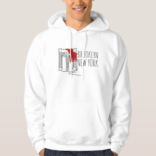 Brooklyn New York NYC Bridge Sehenswürdigkeit Hoodie (Vorderseite)