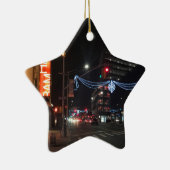 Brooklyn, New York NYC Fotografy Holiday Lights Keramikornament (Rechts)