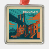 Brooklyn New York Ornament Aus Metall (Vorne)