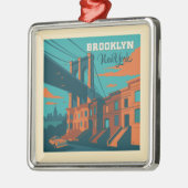 Brooklyn New York Ornament Aus Metall (Links)