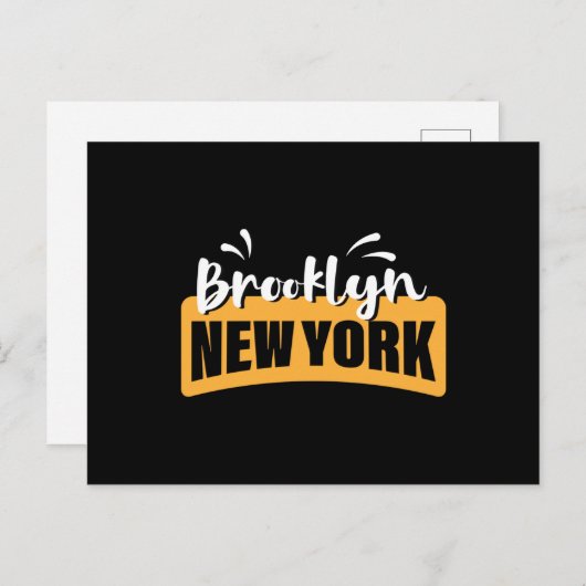 Brooklyn new york postkarte (Vorne/Hinten)