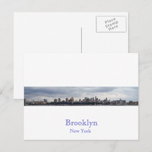 Brooklyn New York Postkarte (Vorne/Hinten)