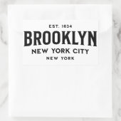 Brooklyn New York Rechteckiger Aufkleber (Tasche)