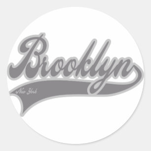 Brooklyn New York Runder Aufkleber