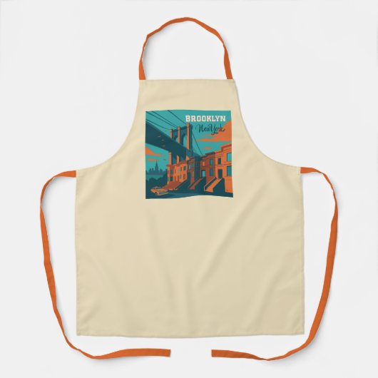 Brooklyn New York Schürze (Vorderseite)