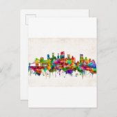 Brooklyn New York Skyline Einladungspostkarte (Vorne/Hinten)