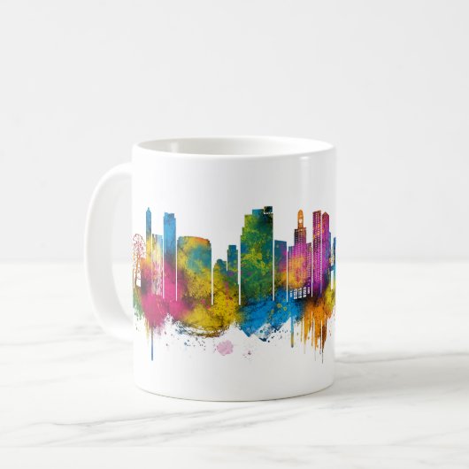 Brooklyn New York Skyline Kaffeetasse (Vorderseite Links)
