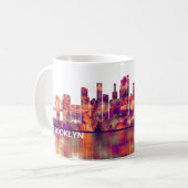 Brooklyn New York Skyline Kaffeetasse (Vorderseite Links)