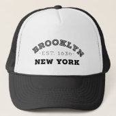 Brooklyn New York Truckerkappe (Vorderseite)