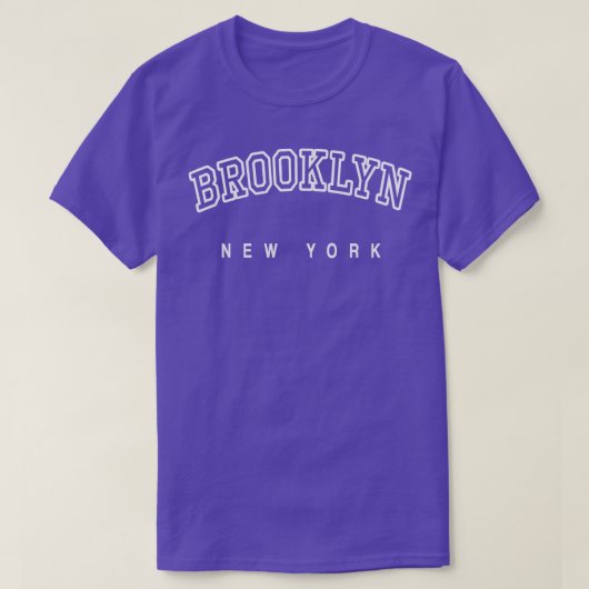 Brooklyn New York USA Lettering T-Shirt (Design vorne)