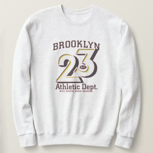 Brooklyn New York Varsity College Style  Sweatshirt (Design vorne)