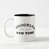 Brooklyn New York Zweifarbige Tasse (Links)