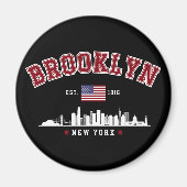 Brooklyn Ney York Est 1816 Magnet (Vorne)