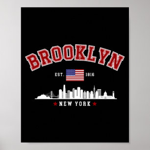 Brooklyn Ney York Est 1816 T-Shirt  Poster