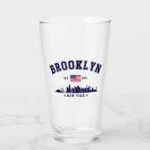 Brooklyn Ney York Vintage Glas (Vorderseite)