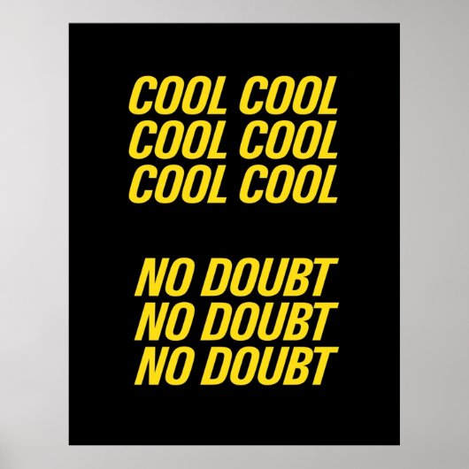 Brooklyn Nine Cool cool Poster (Vorne)