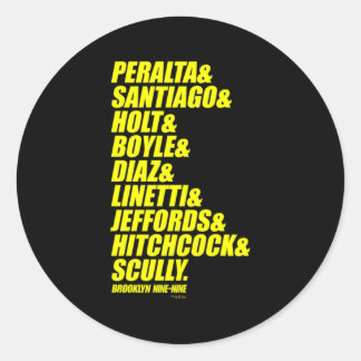Brooklyn Nine-Nine Ampersand Runder Aufkleber